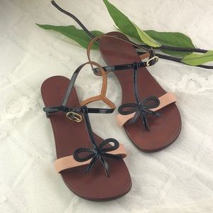 Chie Mihara Anthropology Bow Leather Sandals